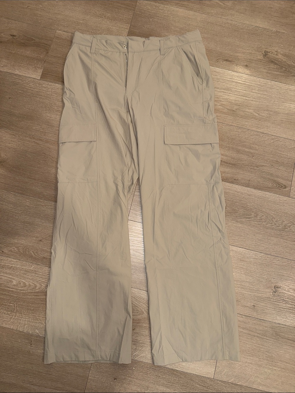 Mono B Lightweight Beige Cargo Trousers